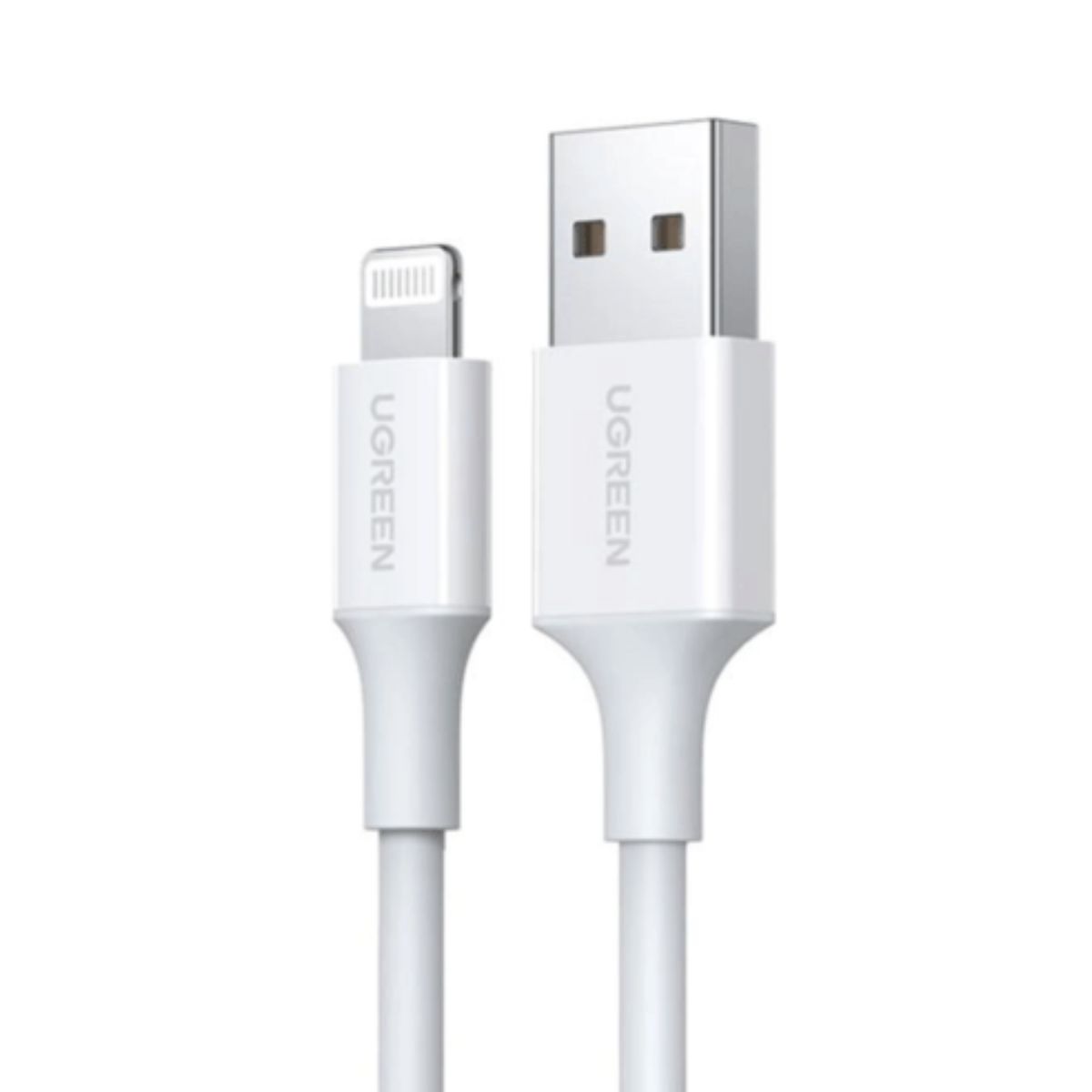 Cáp sạc dài 1.5m USB-A Male to Lightning Ugreen 80315 US155 màu trắng, mạ niken, vỏ ABS