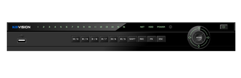 Đầu ghi hình HD ANALOG KBVISION KX-D2K8216H1 (H265+ 16 kênh + 8 kênh ip, 8MP)