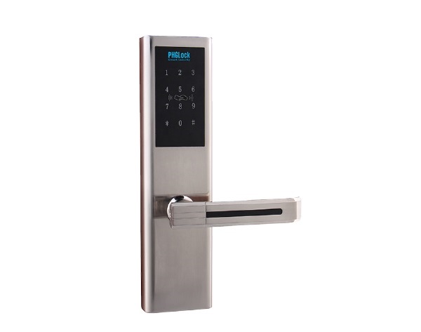 Khóa cửa Smart Lock PHGlock KR8161 (Khoá cửa chính, sử dụng 99 thẻ cảm ứng, 09 mã số và chìa khóa cơ)