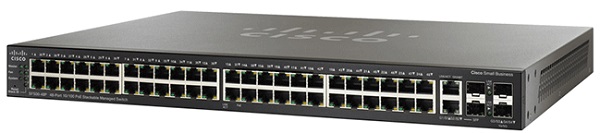 Switch Cisco SF500-48-K9-G5 48-port 10/100 + 4-Port Gigabit Stackable Managed Switches