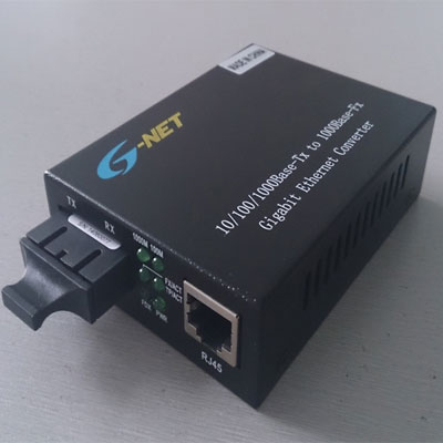 Converter Lan HHD-110G-100A or HHD-110G-100B loại 1 sợi quang Single-mode 100km sử dụng cho Internet và Camera IP