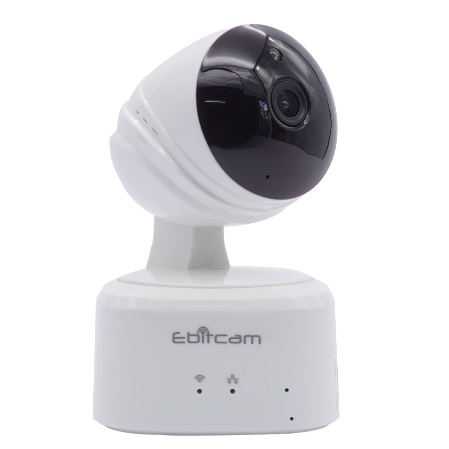 Camera EbitCam E2 1MP IP wifi thu âm 360 độ, IR 10m, Ống kính F3.6mm, MicroSD, Phát hiện chuyển động