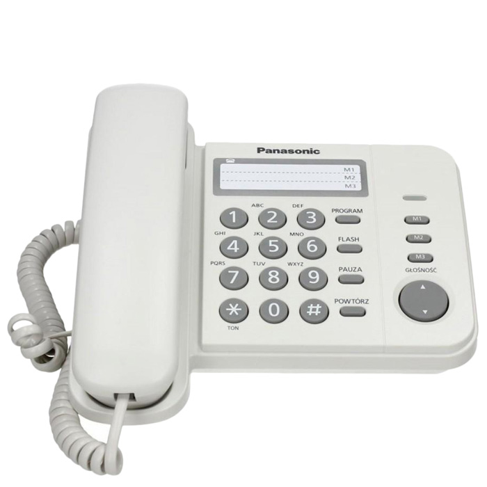 Điện thoại bàn Panasonic KX-TS520 3 số gọi nhanh, đèn báo cuộc gọi đến