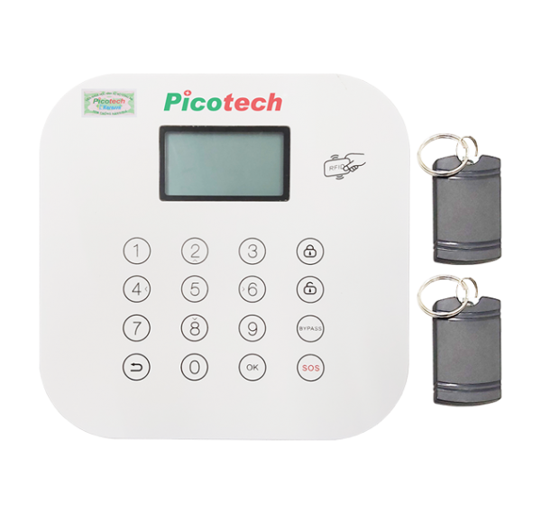 Bàn phím lập trình Picotech PCA-305A có dây, lập trình Tủ trung tâm, Bật Tắt báo động.