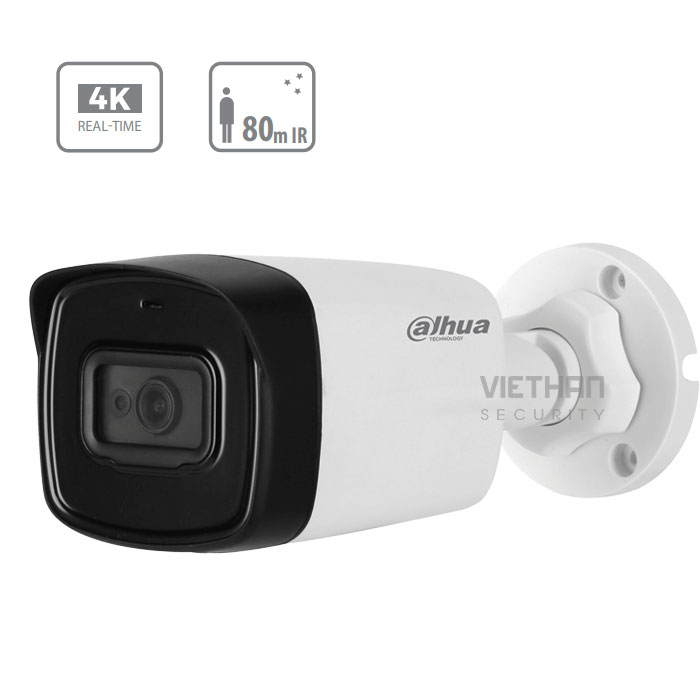 Camera Dahua HAC-HFW1800TLP 8.0 Megapixel, IR 80m, F3.6mm, Camera 4 in 1