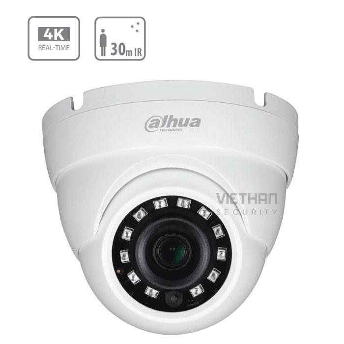 Camera Dahua HAC-HDW1800MP 8.0 Megapixel, Hồng ngoại 30m, F3.6mm, Camera 4 in 1