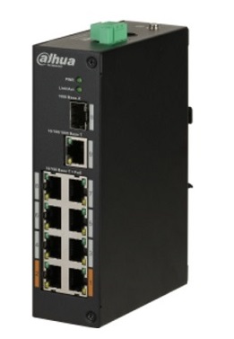 Thiết bị mạng HUB - SWITCH POE Dahua DH-PFS3110-8ET-96 (Switch PoE hai lớp Unmanaged, cổng giao tiếp: 1*1000Mbps BASE-X, chống sét 6KV)