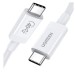 Cáp sạc USB Type-C to USB Type-C Ugreen 40113 US506 màu trắng, hỗ trợ sạc nhanh 5A, 40Gbps