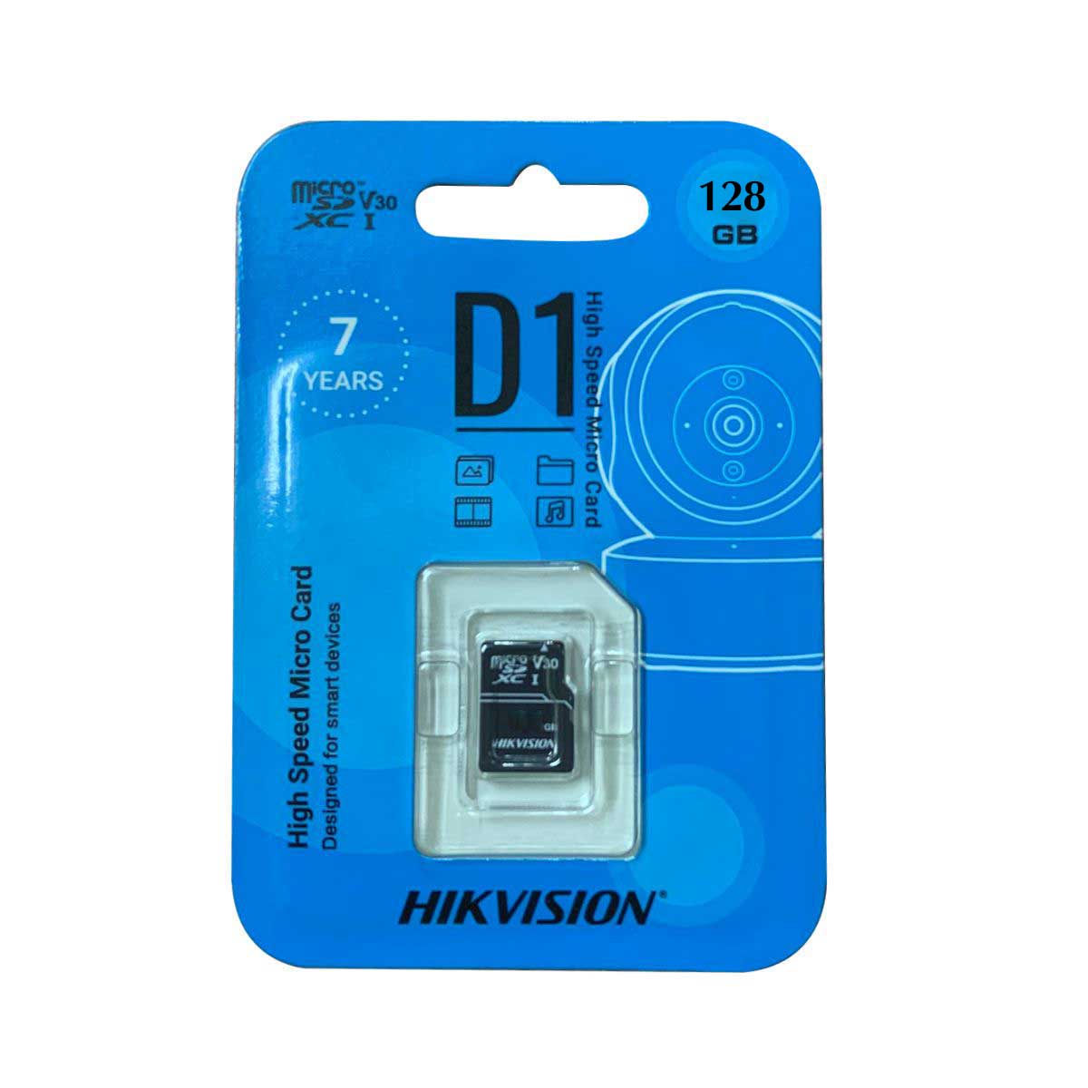 Thẻ nhớ MicroSD 128GB Hikvision chuyên dụng cho camera HS-TF-D1(STD)/128G tốc độ ghi 50MB/s, tốc độ đọc 92MB/s