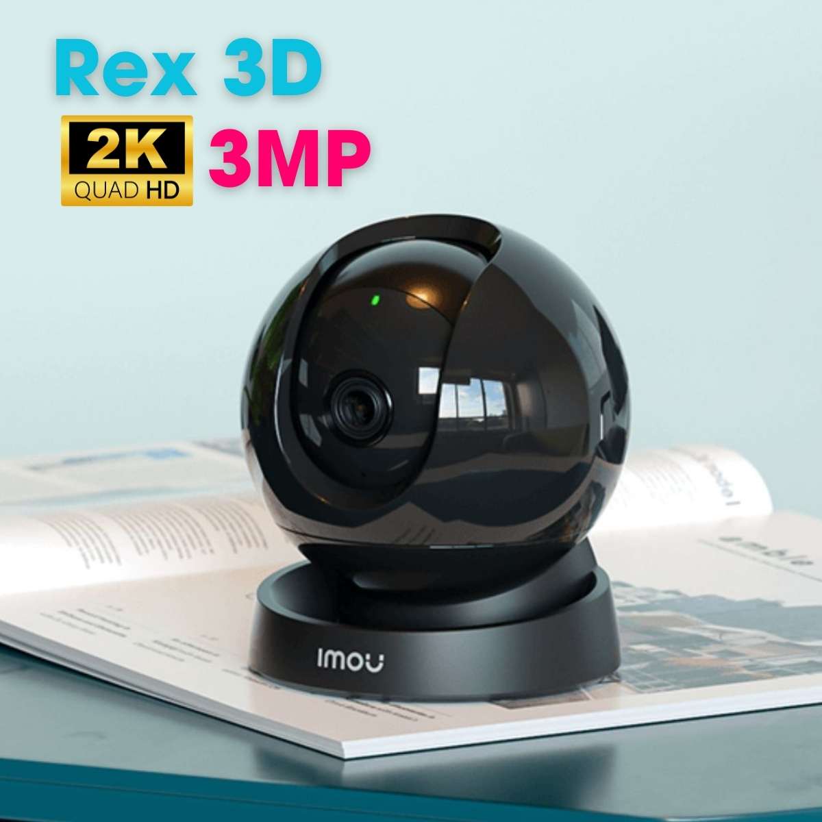 Camera Rex 3D Imou GS2DP-3K0W 3MP 2K wifi, phát hiện người và vật nuôi, đàm thoài 2 chiều