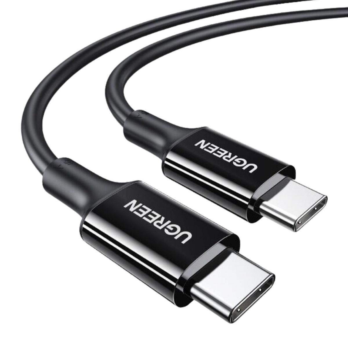 Cáp sạc 1m USB-C đến USB-C Ugreen 80371 US300 màu đen, tốc độ truyền dữ liệu 480Mbps, sạc nhanh 5A