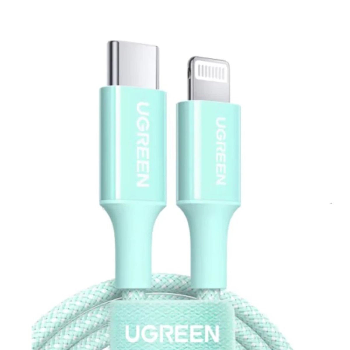 Cáp sạc 1m USB Lightning Ugreen 90449 US532 màu xanh lục, hỗ trợ sạc nhanh 3A, tốc độ 480Mbps