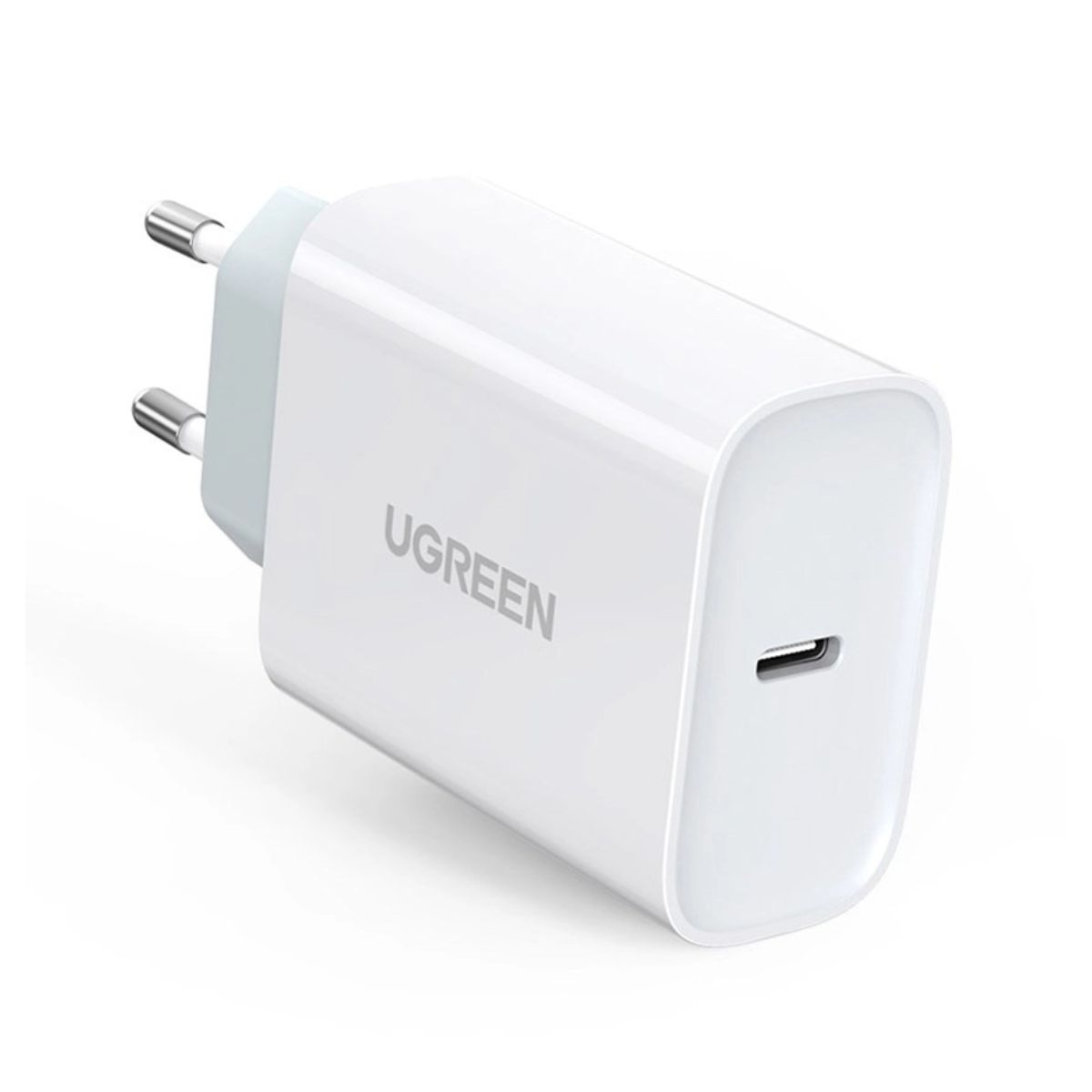 Bộ sạc tường USB-C EU Ugreen 70161 CS127 màu trắng, công suất 30W
