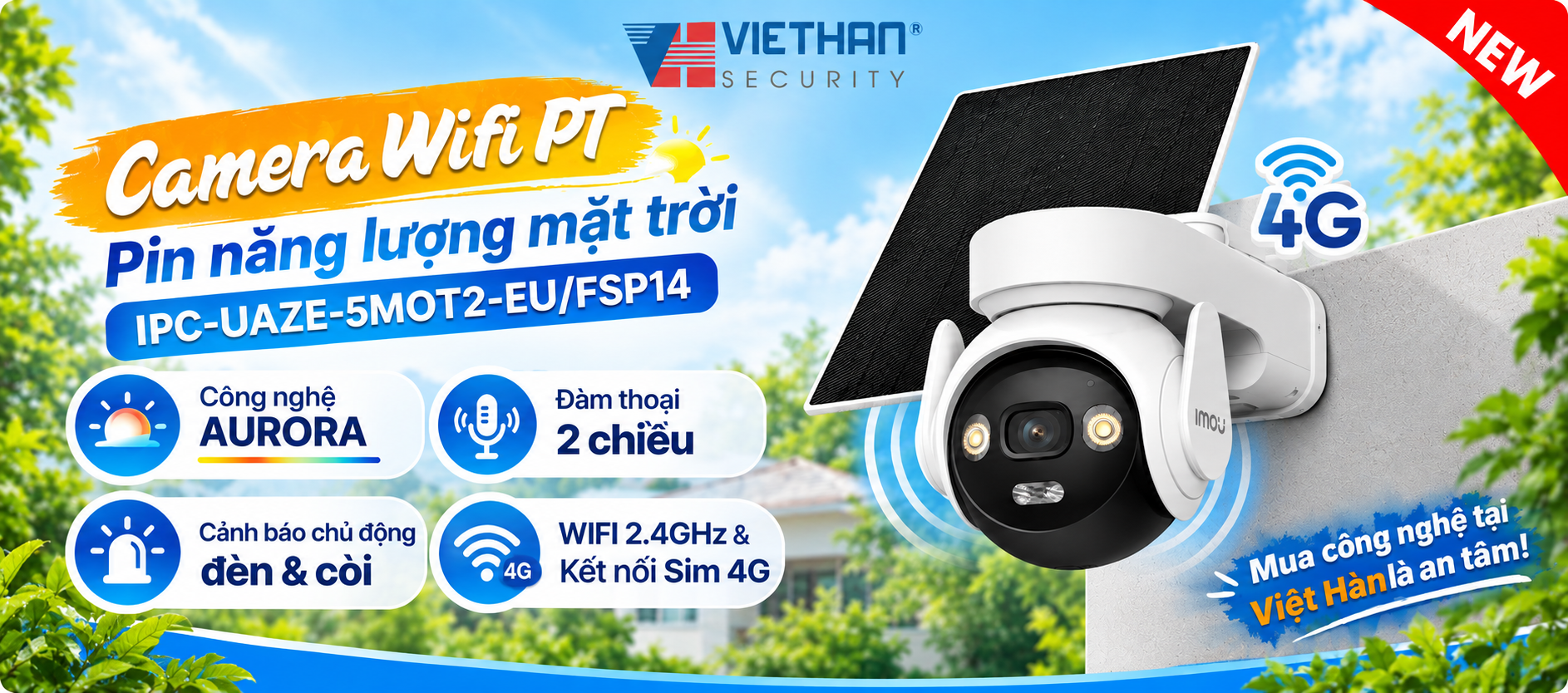 Camera năng lượng mặt trời mới 2026