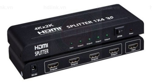 Bộ chia tín hiệu HDMI 1.4 Splitter 1 ra 4 Full HD 1080P