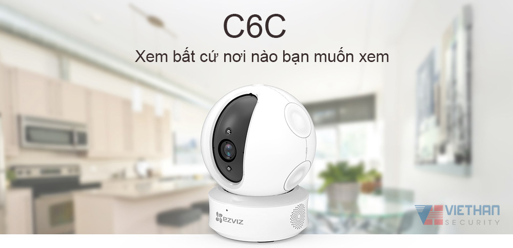 camera ip wifi ezviz cs-cv246 c6c 720p xoay 360 độ