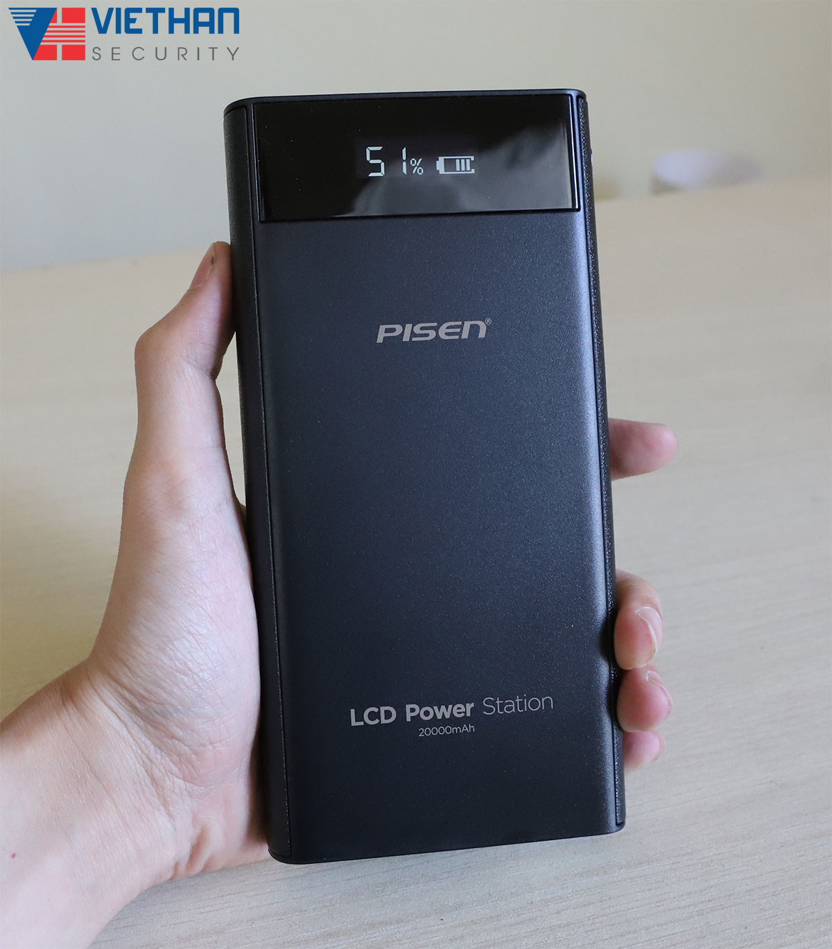 Pin sạc dự phòng PISEN 20000mAh đèn led hiển thị phần trăm Pin