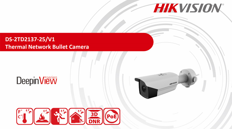 Camera quan sát IP HIKVISION DS-2TD2137-25/V1 (Camera cảm biến nhiệt và phát hiện khói) chất lượng