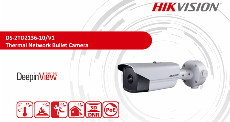 Camera quan sát IP HIKVISION DS-2TD2136-10/V1 (Camera cảm biến nhiệt và phát hiện khói) chất lượng