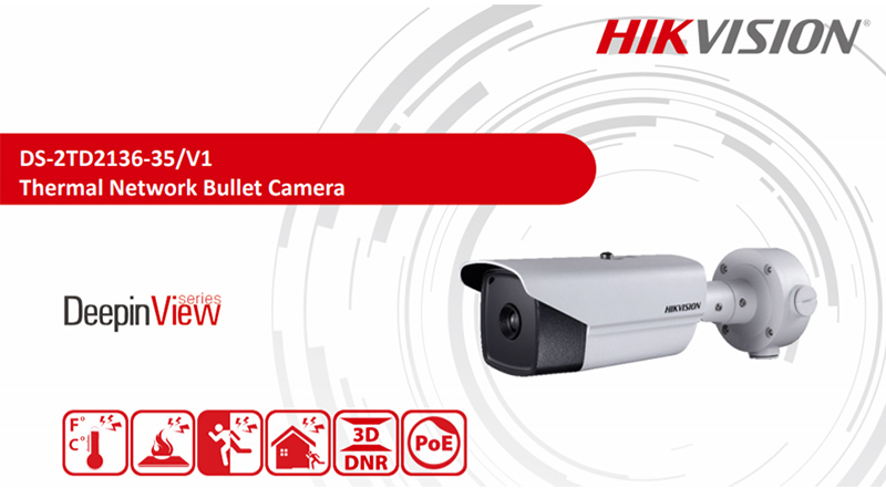 Camera quan sát IP HIKVISION DS-2TD2136-35/V1 (Camera cảm biến nhiệt và phát hiện khói) ưu đãi