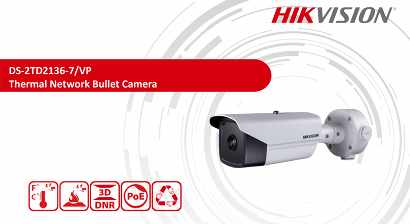 Camera quan sát IP HIKVISION DS-2TD2136-7/VP (Camera cảm biến nhiệt và phát hiện khói) chính hãng