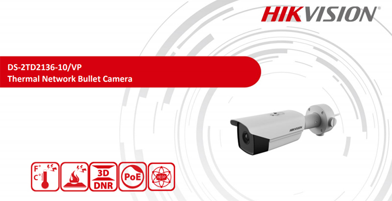 Camera quan sát IP HIKVISION DS-2TD2136-10/VP (Camera cảm biến nhiệt và phát hiện khói) chính hãng