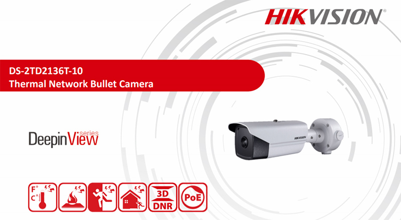 Camera quan sát IP HIKVISION DS-2TD2136T-10 (Camera cảm biến nhiệt và phát hiện khói) chính hãng