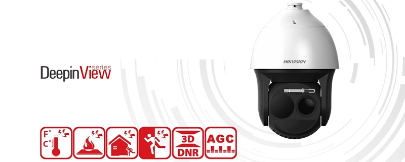 Camera quan sát IP HIKVISION DS-2TD4136T-25 (Camera mái vòm quang phổ và cảm biến nhiệt)