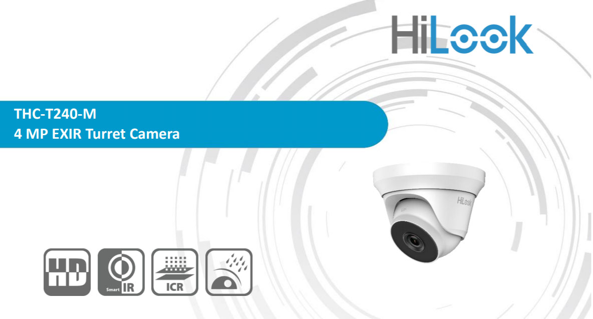 Camera quan sát HDTVI Hilook THC-T240-M (4 MP EXIR Turret)