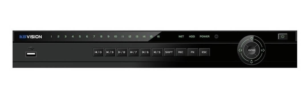 Đầu ghi hình HD ANALOG KBVISION KX-D8416H1 ( 16 kênh HDAnalog + 8 kênh IP 8Mp)