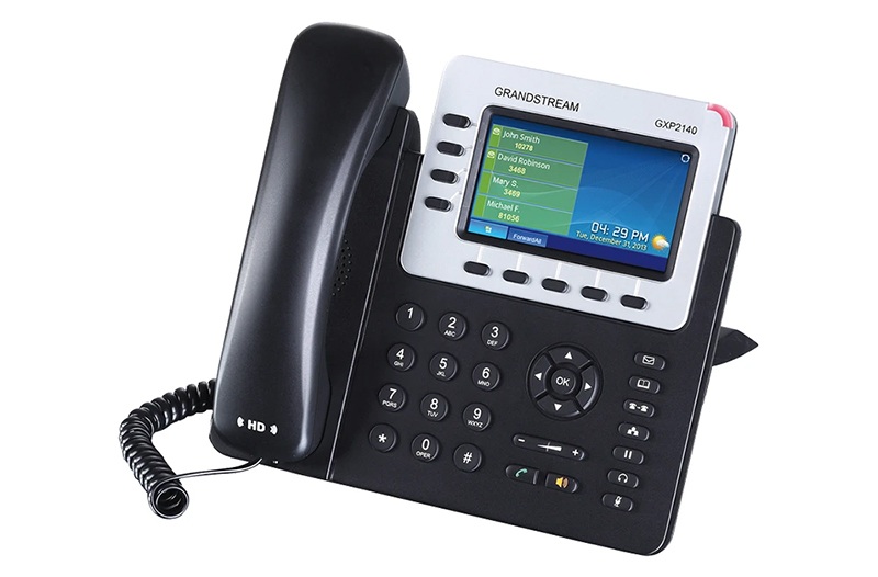 Điện thoại IP Grandstream GXP2140 (2 cổng RJ45 10/100/1000 có PoE)