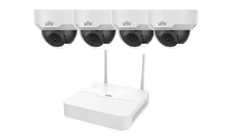 Bộ kit wifi dome camera (Gồm 1 đầu ghi wifi 4 kênh và 4 camera IP KIT/301-04LB-W/4*322SR3-VSF28W-D)