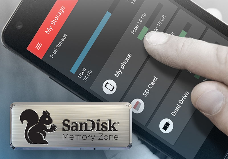 USB SDDDC2-032G-G46 trang bị ứng dụng SanDisk Memory Zone
