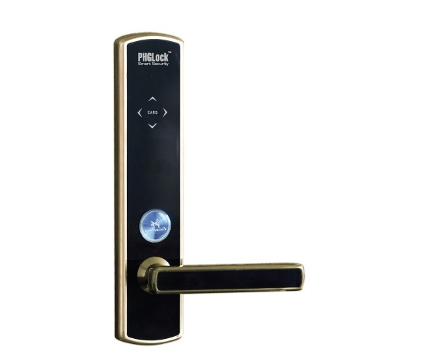 Khóa cửa Smart Lock PHGlock RF8010 (Khoá cửa khách sạn, thẻ cảm ứng TM03 và chìa khóa cơ)