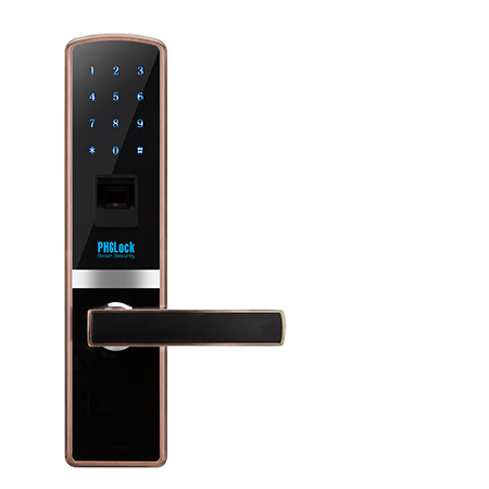 Khóa cửa Smart Lock PHGlock FP8110 (Khoá cửa chính, sử dụng 300 vân tay, 100 mã số, có chức năng chống dò mã và chìa khóa cơ)