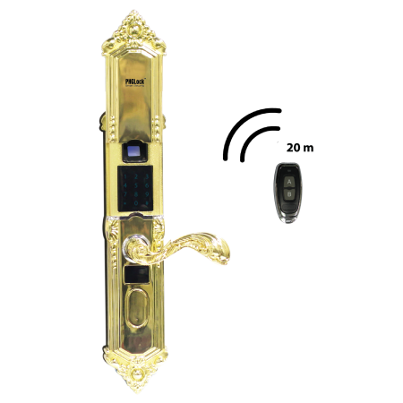 Khóa cửa Smart Lock PHGlock FP3251W (Khoá cửa chính, sử dụng 199 vân tay, 08 mã số, 08 remote, có chức năng chống dò mã và chìa khóa cơ)