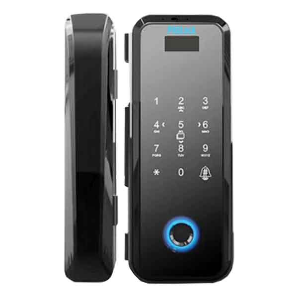 Khóa cửa Smart Lock PHGlock FG3605W (Khoá cửa kính, sử dụng thẻ cảm ứng MF, mã số, vân tay và 05 remote mở cửa từ xa, màu đen)