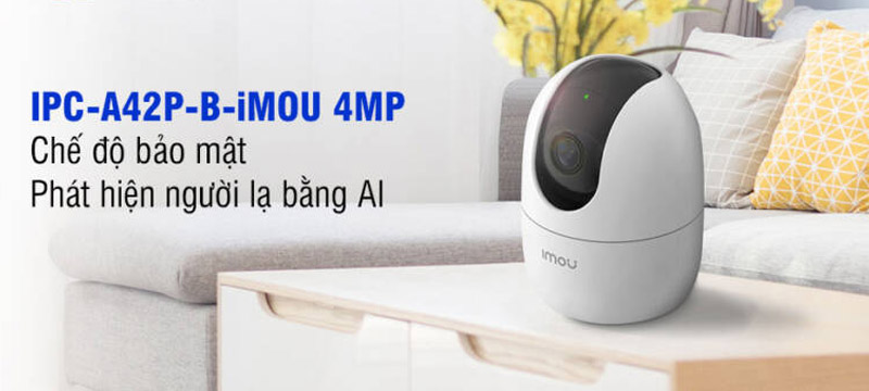 Camera IP Wifi IMOU IPC-A42P (Độ phân giải 4.0MP, cảnh báo chuyển động, hồng ngoại 10m, tính năng Wifi)