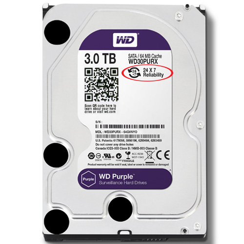 Western Purple HDD 3TB