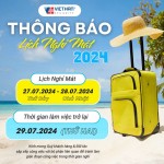 Việt Hàn Security thông báo lịch nghỉ mát 2024