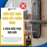 Quên mật khẩu khóa cửa thông minh phải làm sao? 5 cách khắc phục đơn giản để vào nhà