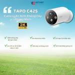 Tapo C425 – Camera WiFi không dây chuẩn 2K, bảo vệ toàn diện cho mọi không gian