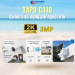 Camera TP-Link Tapo C410 2K 3MP – An ninh chủ động, lắp đặt linh hoạt, sử dụng không dây hoàn toàn