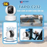 Camera quay 360 độ TP-Link Tapo C232 – Toàn cảnh an ninh trong tầm tay