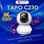 Camera TP-Link Tapo C230 3K 5MP – Giám sát toàn diện, phát hiện thông minh, hình ảnh cực nét