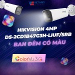 Camera AI ColorVu 3.0  Hikvision 4MP DS-2CD1B47G3H-LIUF/SRB - Ghi hình màu cả trong bóng tối với công nghệ ColorVu 3.0 Thế hệ mới 