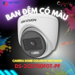 Camera Dome ColorVu Hikvision DS-2CE70DF0T-PF - Có Màu 24/7, Hình Ảnh Sắc Nét
