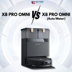 So sánh 2 phiên bản Robot hút bụi lau nhà Ecovacs X8 PRO OMNI và Ecovacs X8 PRO OMNI (Auto Water) 