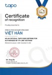 VIỆT HÀN NHẬN CHỨNG NHẬN NHÀ PHÂN PHỐI ỦY QUYỀN DÒNG SẢN PHẨM TAPO TẠI VIỆT NAM NĂM 2026
