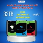 Ổ cứng 32TB CMR Exos, SkyHawk AI và IronWolf Pro đã chính thức ra mắt.